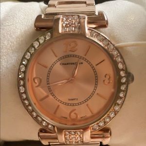 Charter Club - gold with diamond accent watch. BW.